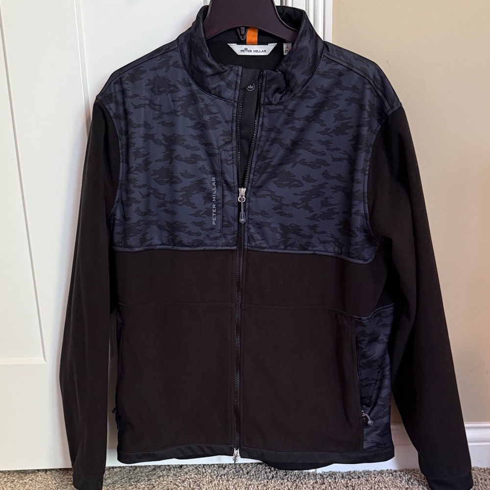 Peter Millar Men's Black Camo Jacket size large